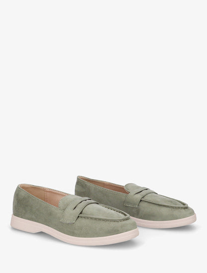 Mocassins en suédine - Kaki - 4