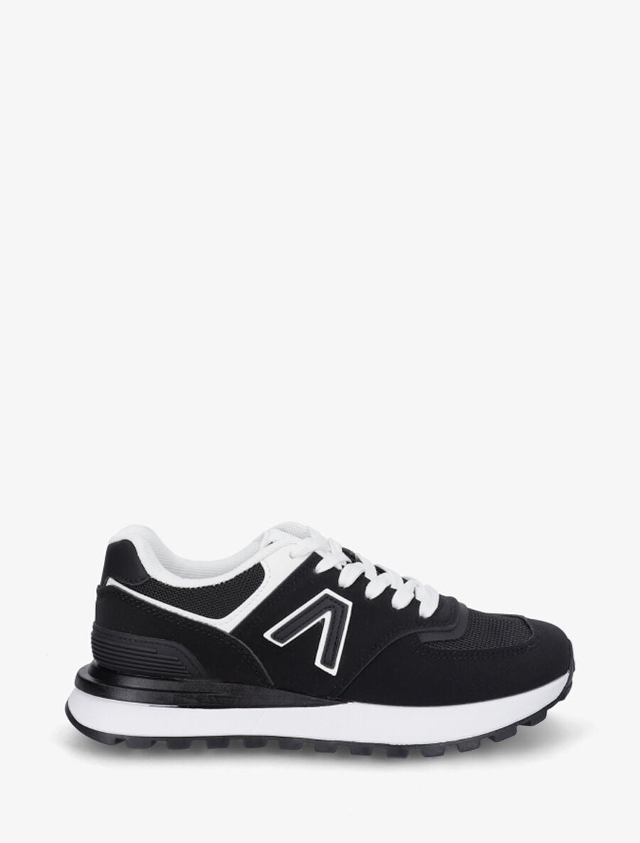 Sneakers classiques en simili - Noir - 5