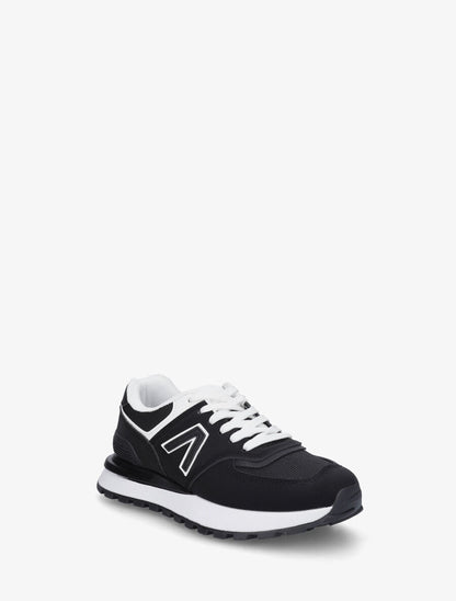 Sneakers classiques en simili - Noir - 2