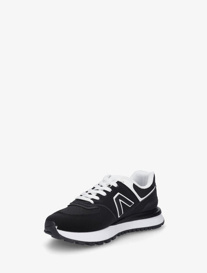 Sneakers classiques en simili - Noir - 3