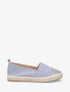 Espadrilles plates en suédine et à paillettes - Bleu - 1