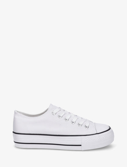 Baskets en toile - Blanc - 5