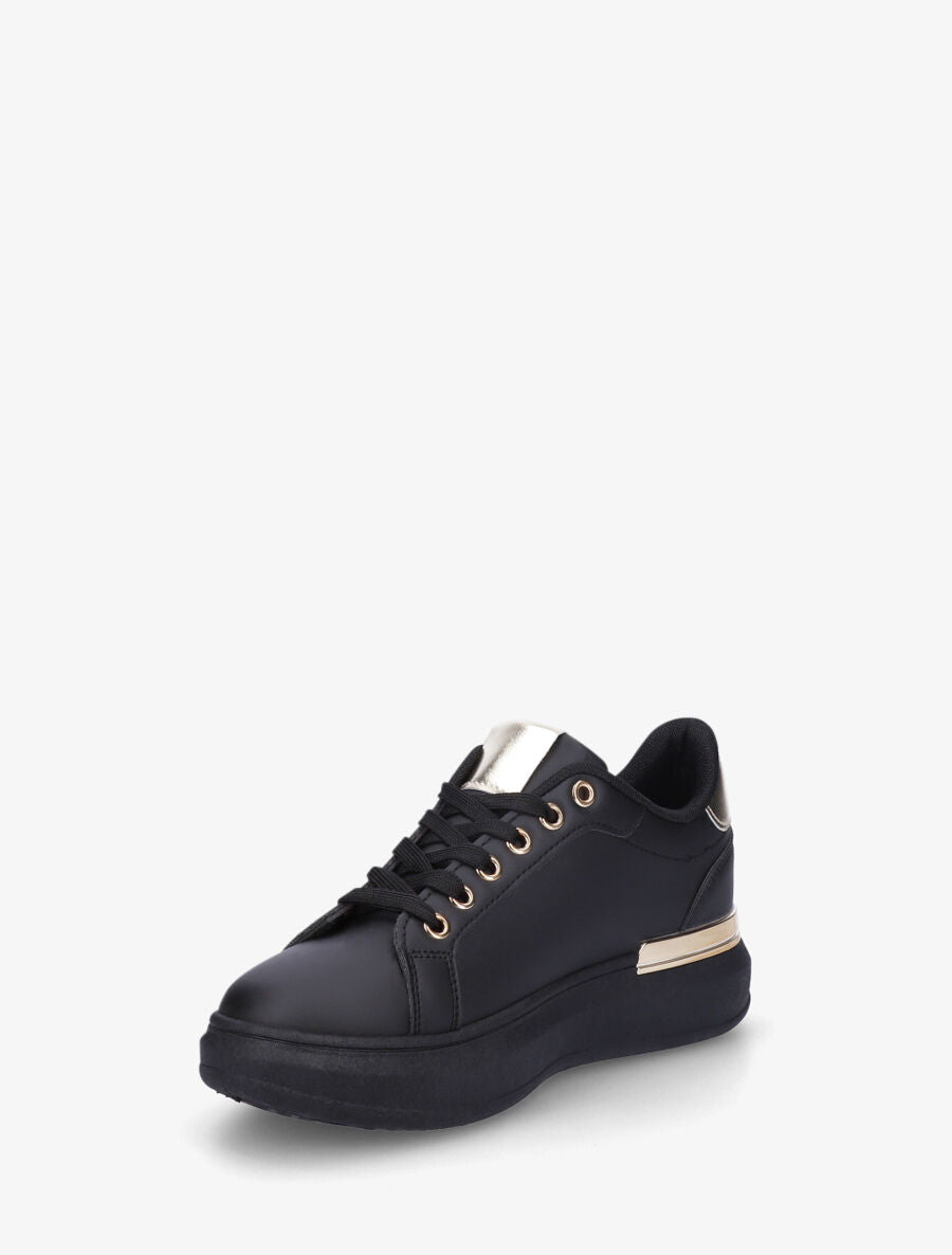 Sneakers à empiècement métallique - Noir - 3