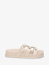 Claquettes cloutées style spartiates - Beige - 1