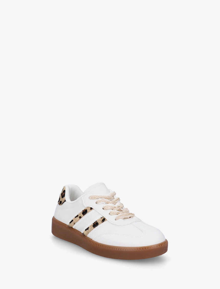 Sneakers en mesh et semelle en caoutchouc - Camel - 2