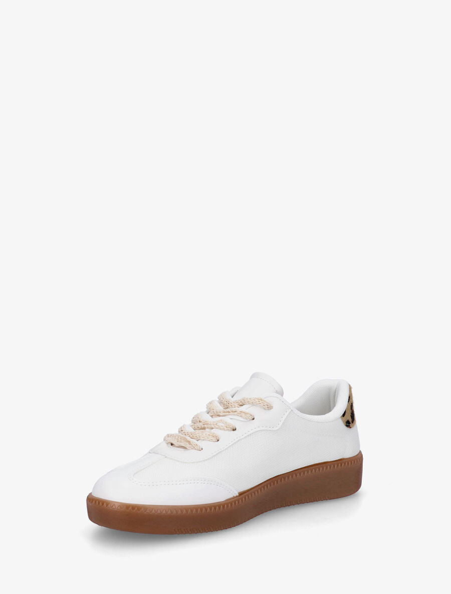 Sneakers en mesh et semelle en caoutchouc - Camel - 3