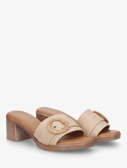 Mules à ganse effet panier d&