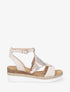 Sandales irisées en simili - Beige - 5
