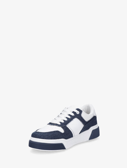 Sneakers style denim - Marine - 3