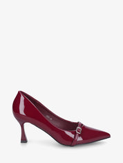 Escarpins vernis en simili - Bordeaux - 1