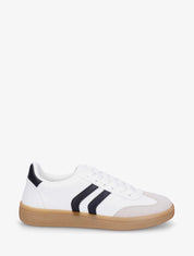 Sneakers à bandes contrastantes - Blanc - 1