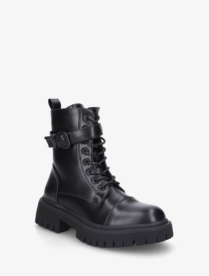 Bottines lacées style rangers - Noir - 2