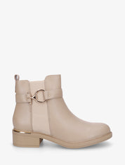 Bottines élastiquées à boucle ronde - Taupe clair - 1