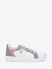 Sneakers à zip décoratif - Bleu - 1