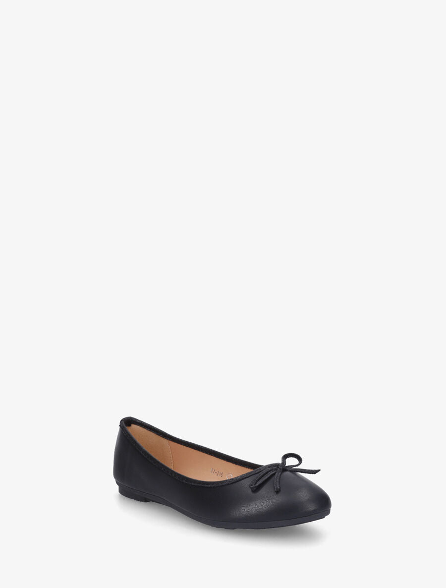 Ballerines en simili noeud irisé - Noir - 2