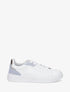 Sneakers en simili à détail suédine et irisé - Bleu - 5