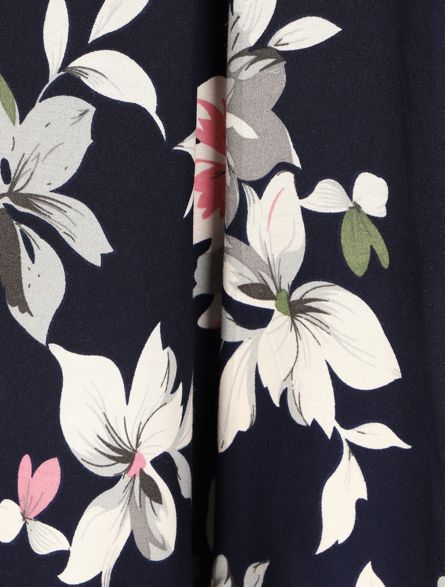 Short fluide imprimé été fleuri - Marine - 3