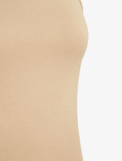 Débardeur basique à fines bretelles - Beige - 3