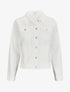 Veste oversize en jean basique - Blanc - 4