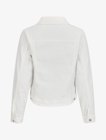 Veste oversize en jean basique - Blanc - 2