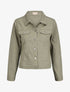 Veste oversize en jean basique - Kaki - 1