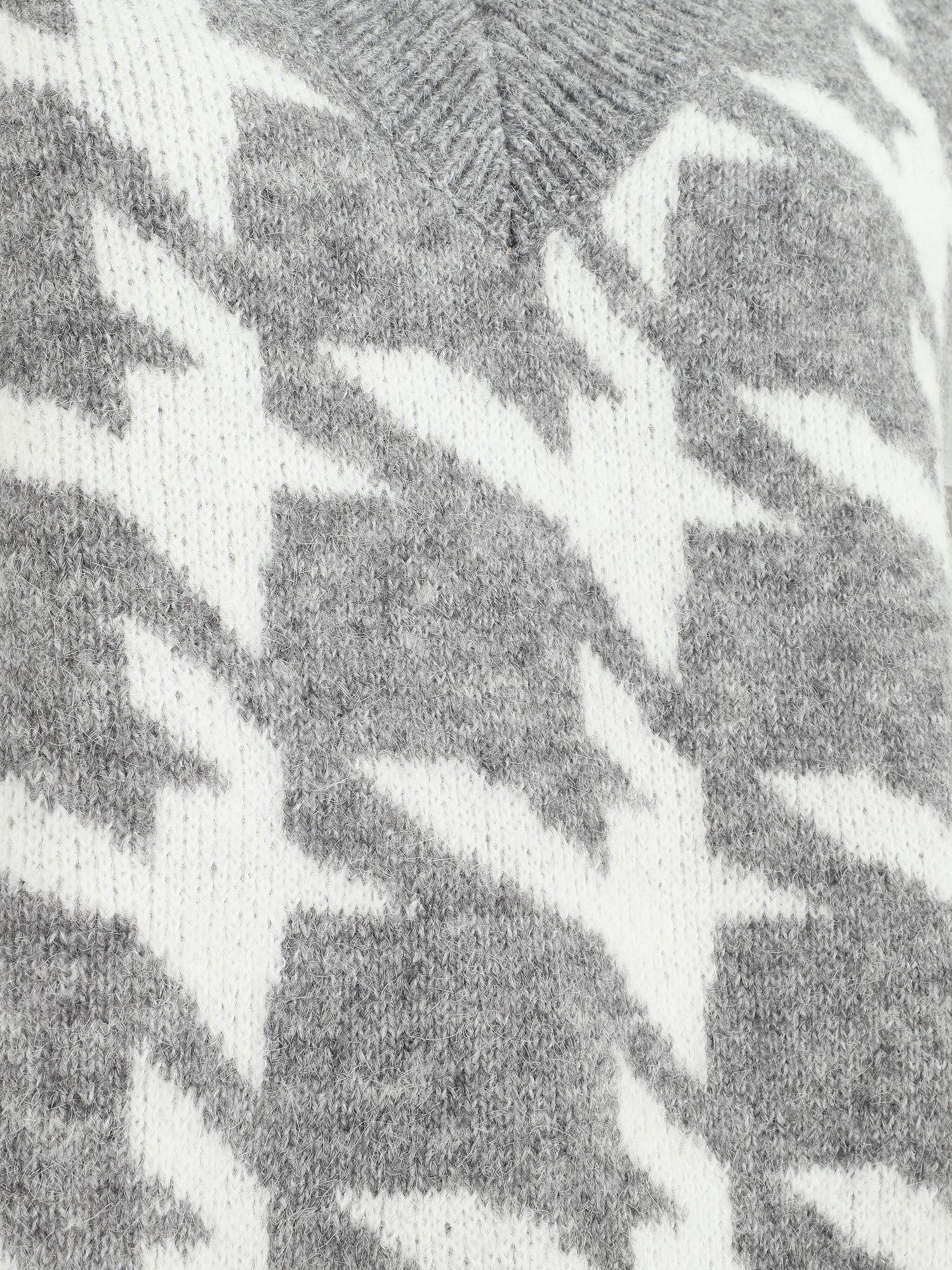 Pull sans manches à motif pied de poule - Gris - 3
