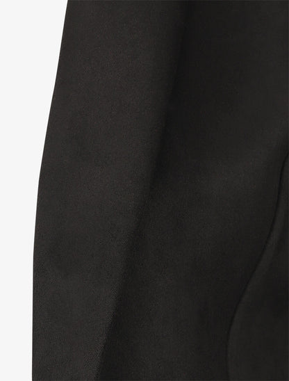 Blazer ajustée en suédine - Noir - 3