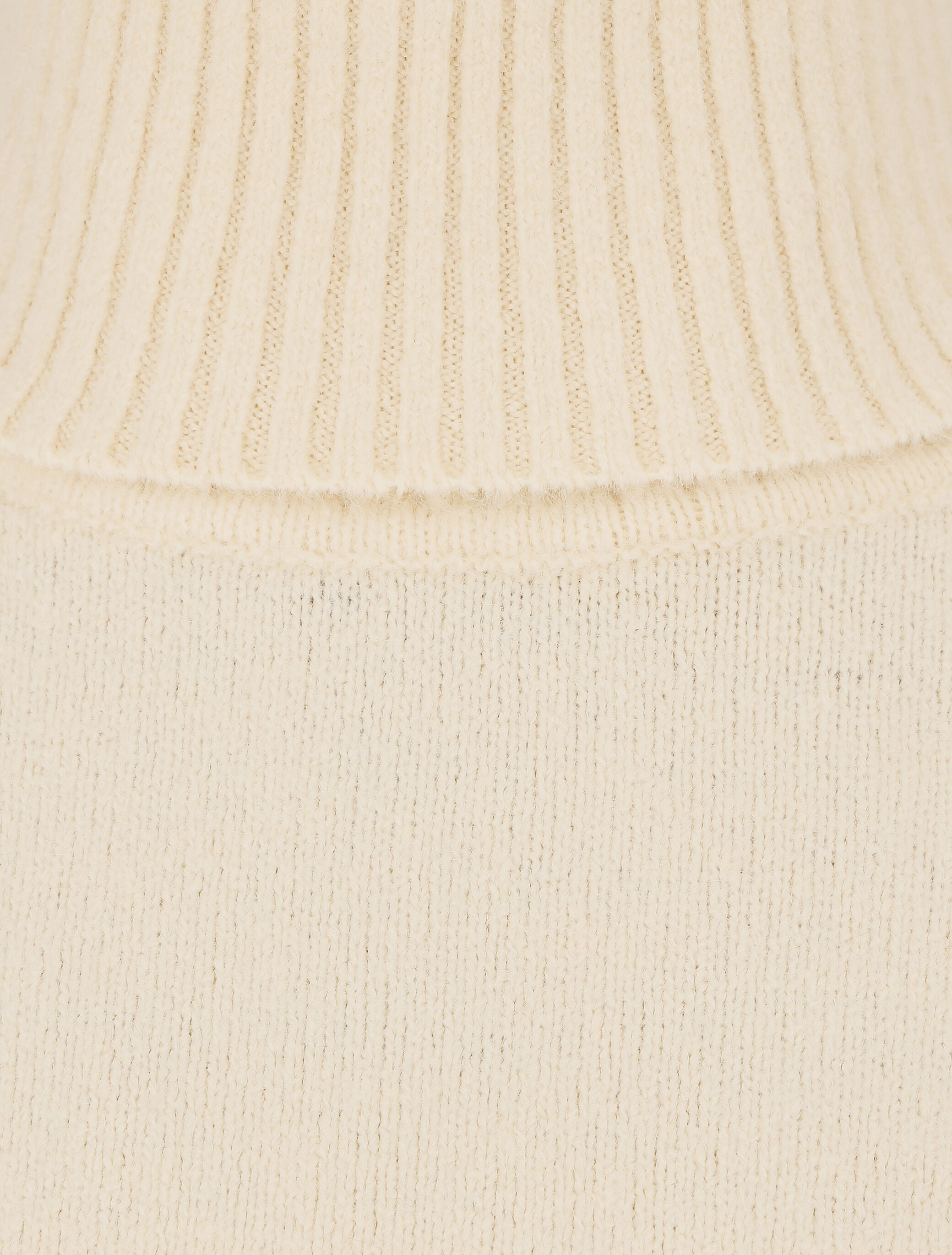 Pull col roulé en cachemire mélangé - Beige - 3