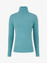 Pull col roulé en laine mélangée - Bleu clair - 1