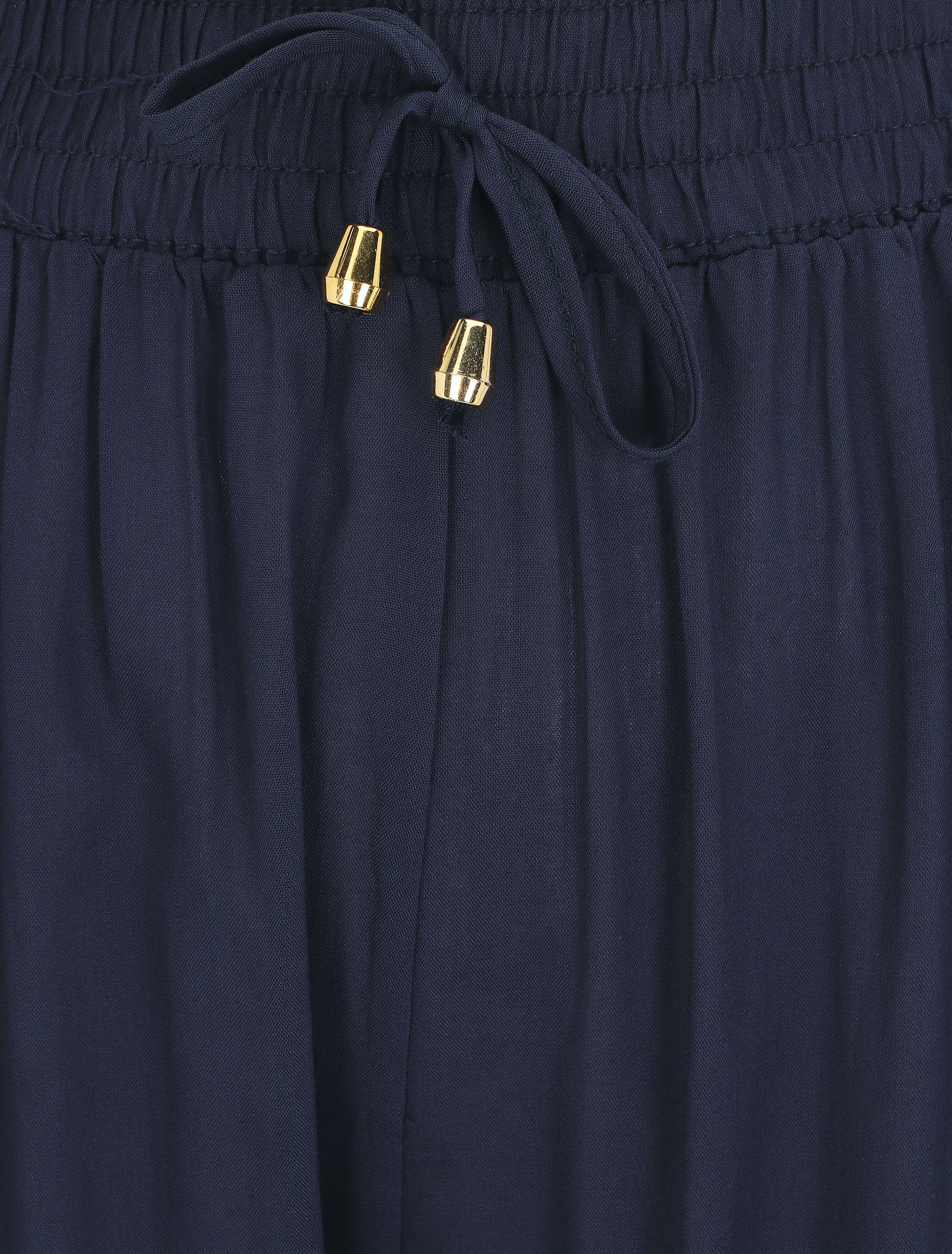 Pantalon fluide style sarrouel - Marine - 3