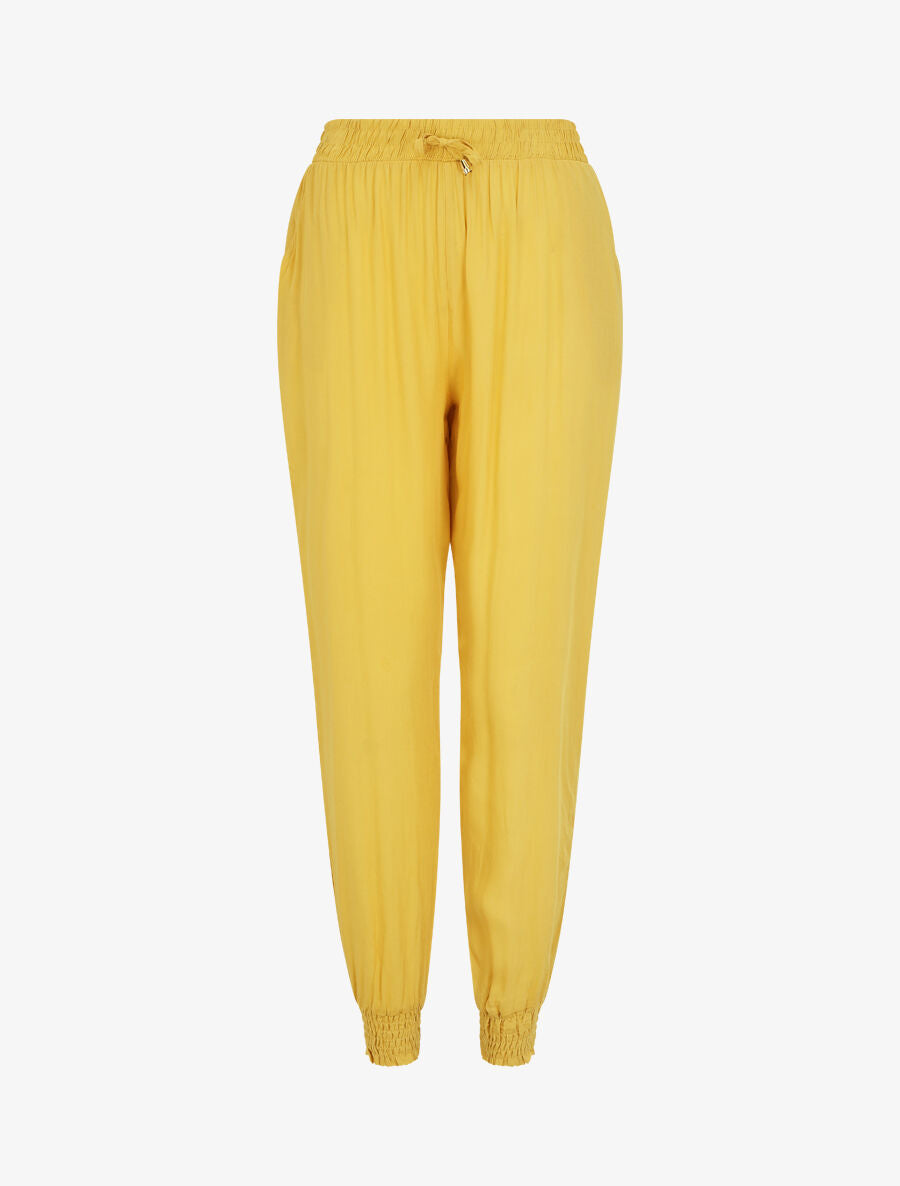 Pantalon fluide style sarrouel - Jaune - 5