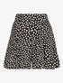 Short à pois taille haute évasé - Noir - 1