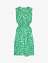 Robe imprimé fleuri à col cache-coeur - Vert - 1