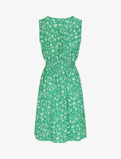 Robe imprimé fleuri à col cache-coeur - Vert - 2