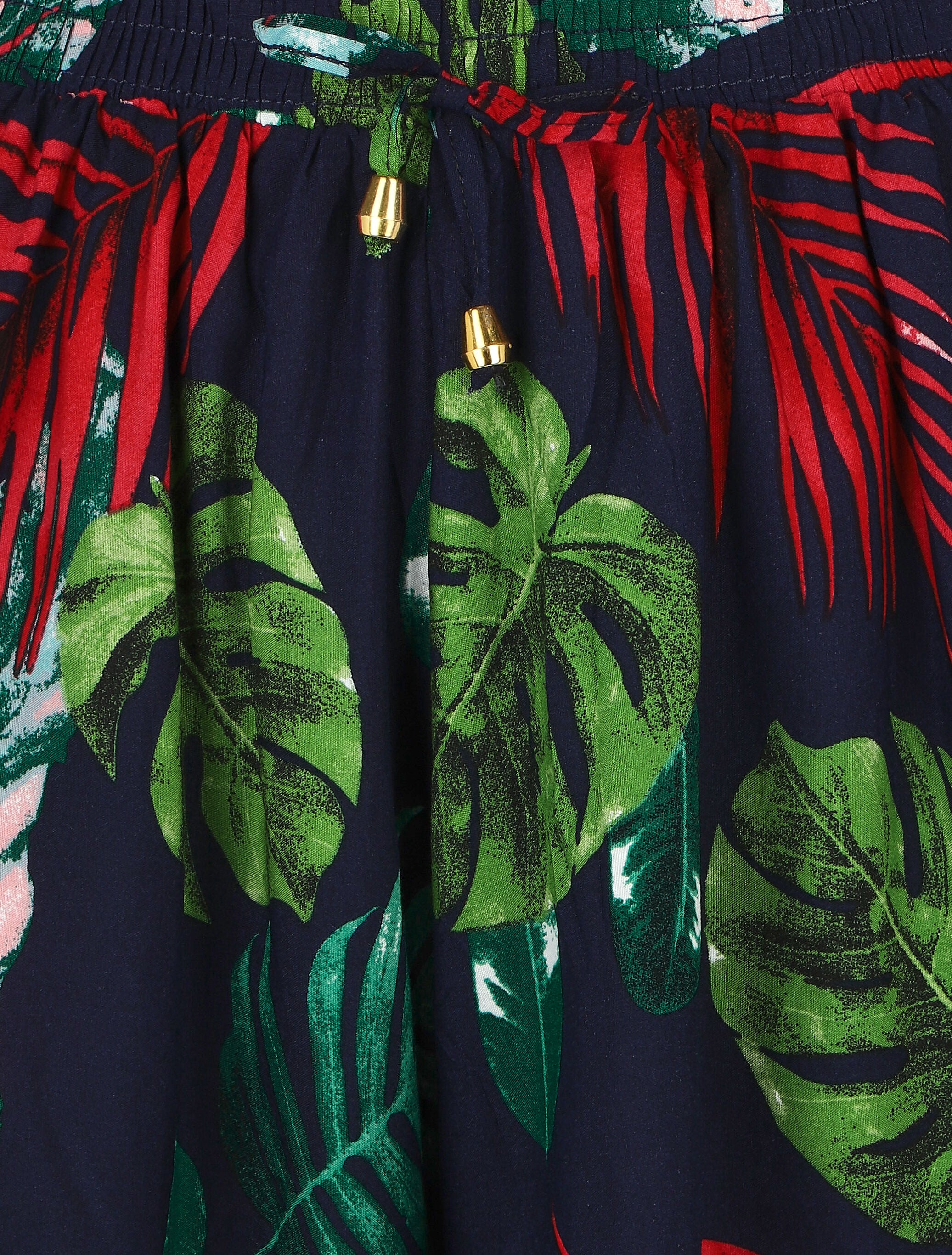 Short fluide imprimé tropical - Marine - 3