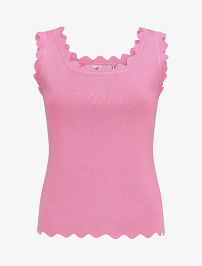 Top en maille sans manches - Rose - 4