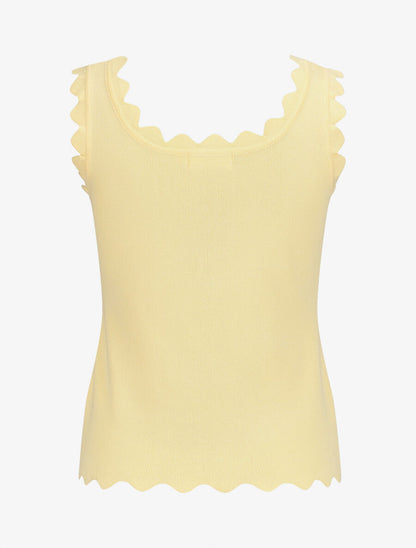 Top en maille sans manches - Jaune - 2