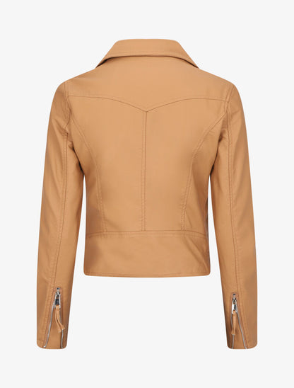 Perfecto court en simili - Camel - 2