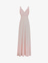 Robe longue empire à détail plissé - Rose poudré - 1