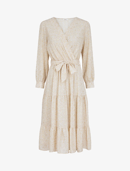 Robe longue patineuse imprimé fleurs d&