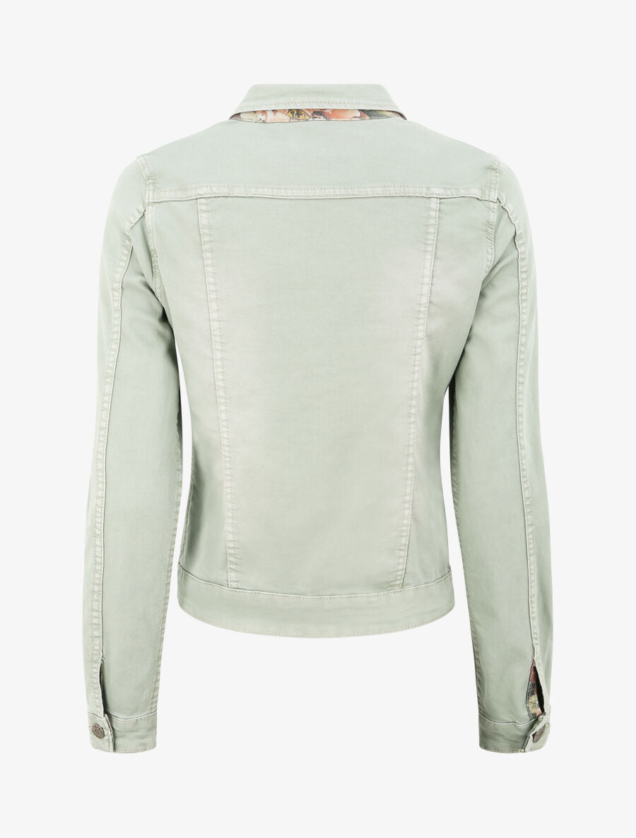 Veste réversible à imprimé fleuri - Kaki - 2