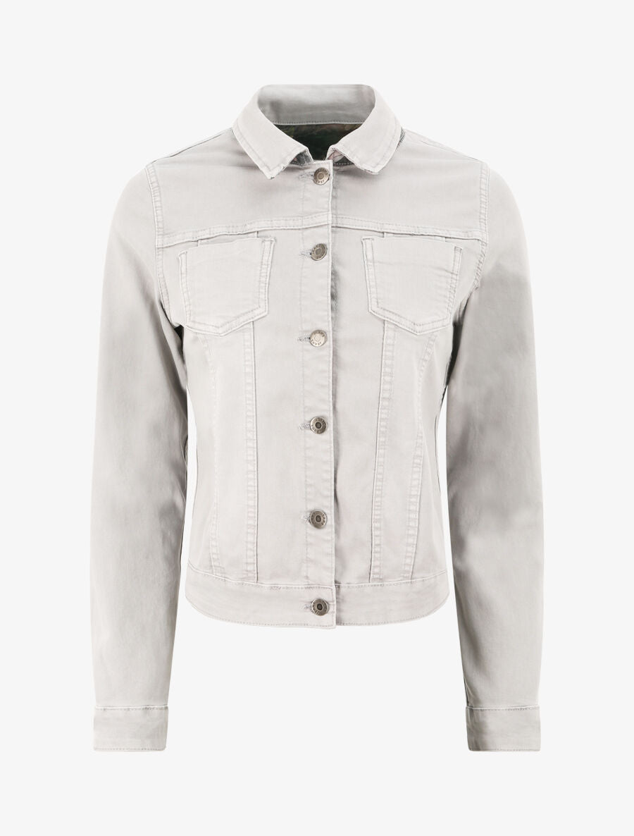 Veste réversible à imprimé fleuri - Gris - 6