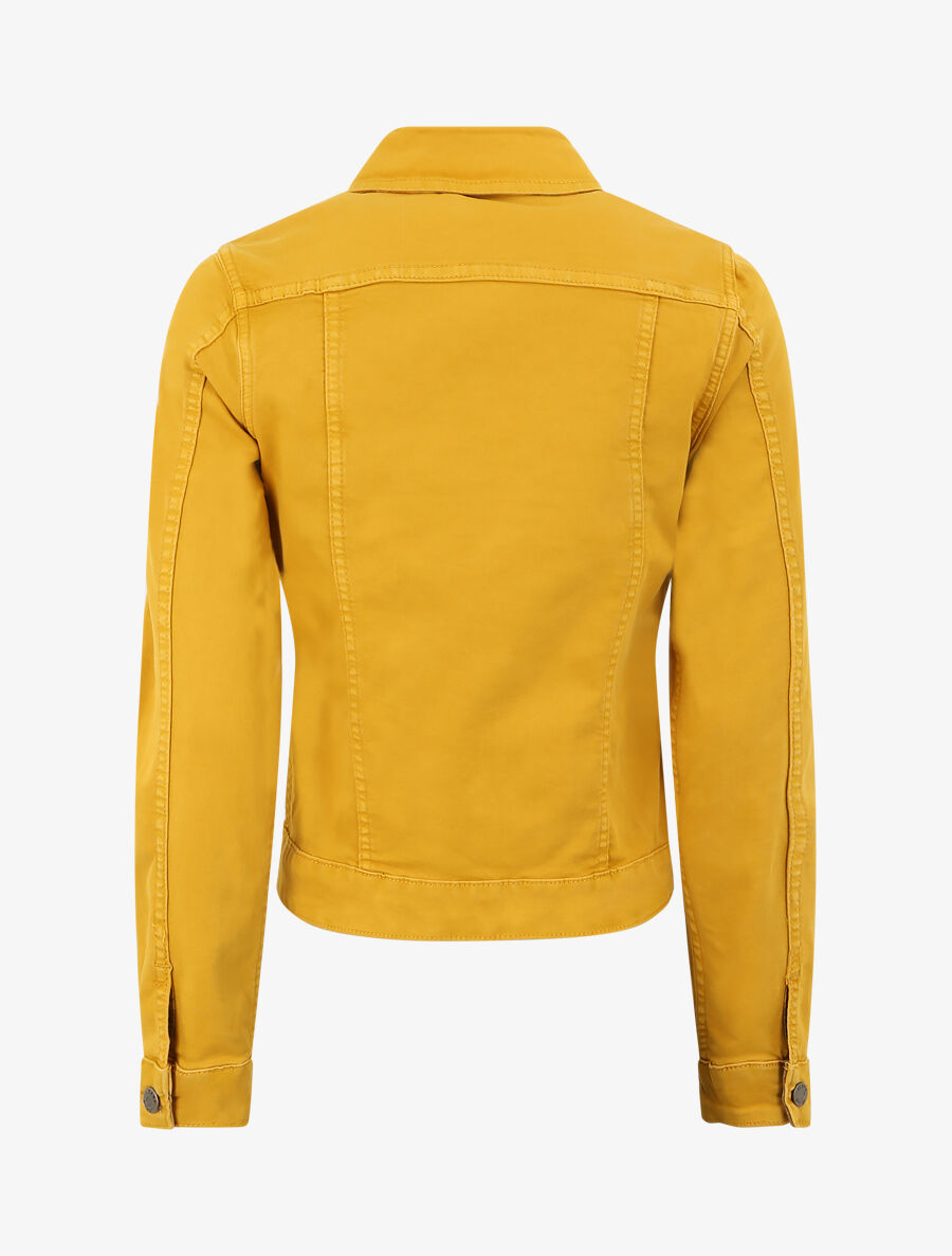 Veste réversible à imprimé fleuri - Jaune moutarde - 2