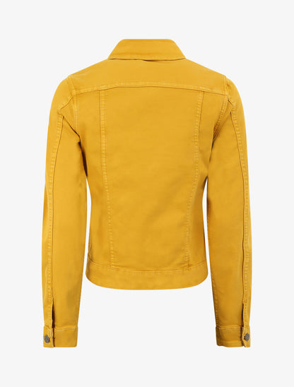 Veste réversible à imprimé fleuri - Jaune moutarde - 2