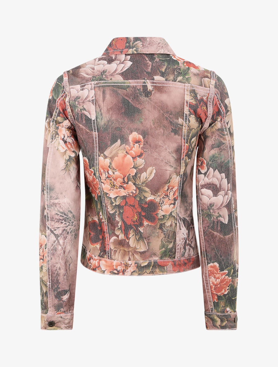 Veste réversible à imprimé fleuri - Rose - 5