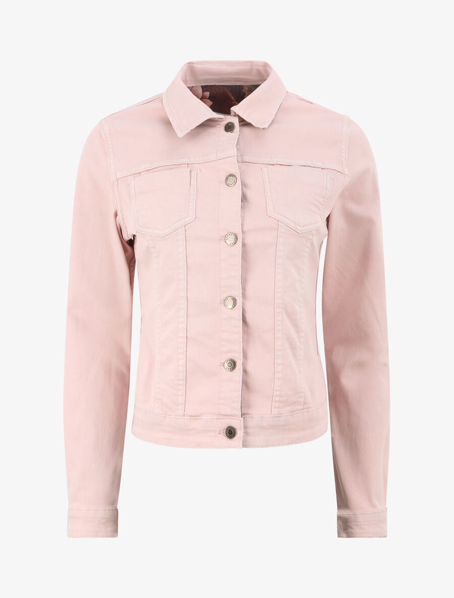 Veste réversible à imprimé fleuri - Rose - 7