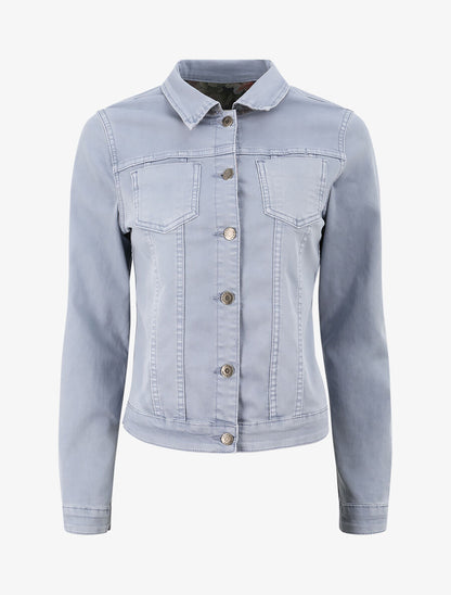 Veste réversible à imprimé fleuri - Bleu - 1