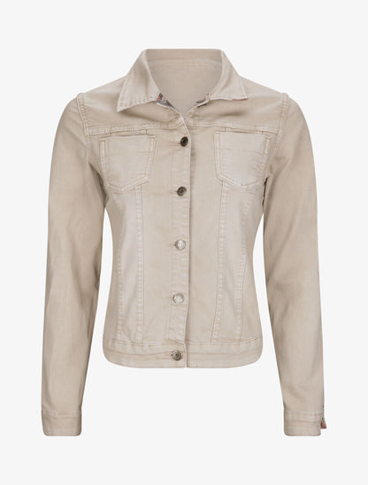 Veste réversible à imprimé fleuri - Taupe - 1