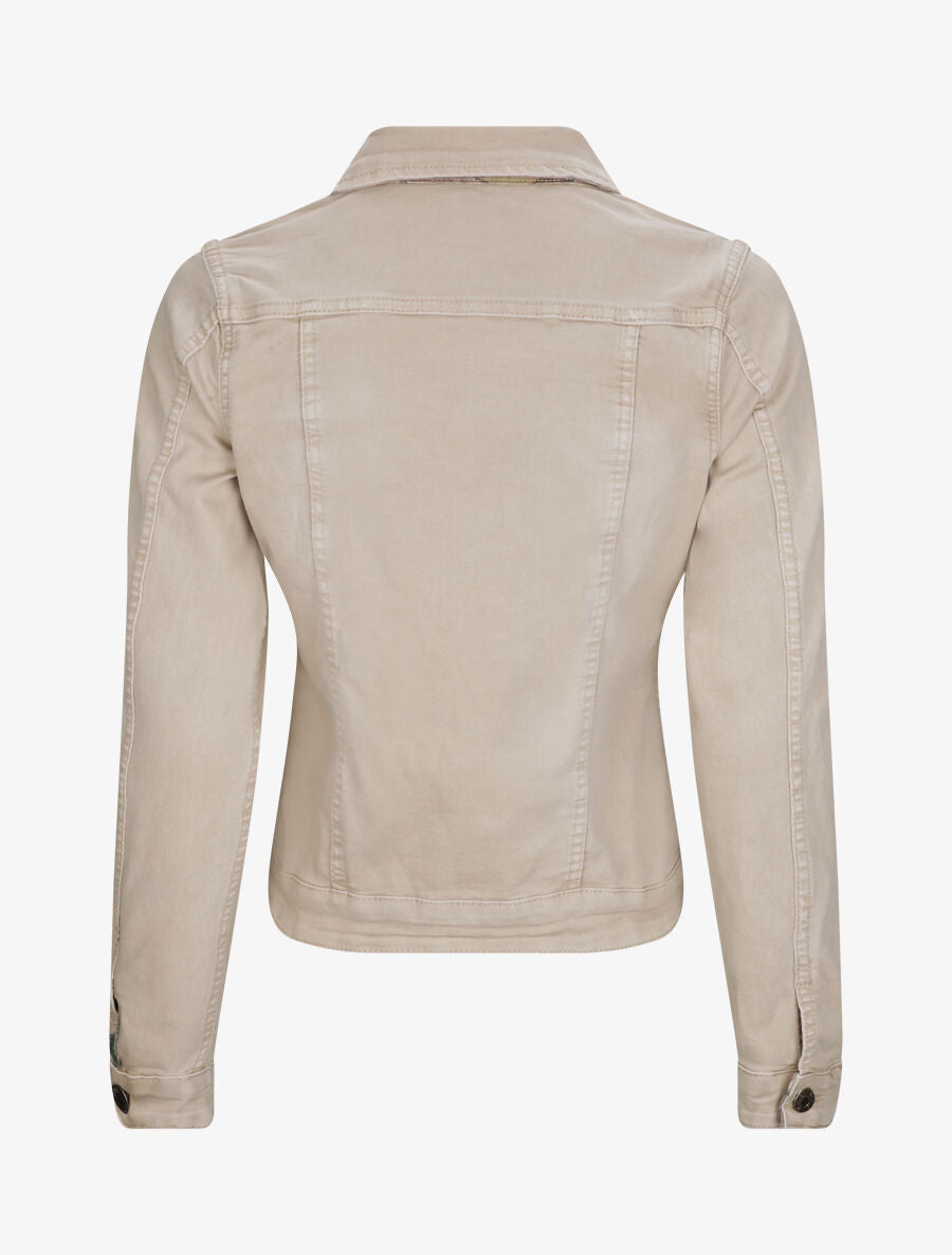 Veste réversible à imprimé fleuri - Taupe - 2