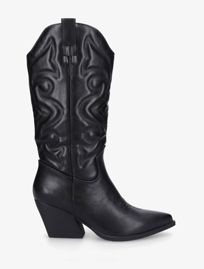 Bottes style santiags - Noir - 5